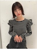 【竹之内蔵人】艶感外ハネボブ/小顔ライン/ぱっつんボブ<錦糸町>