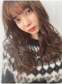 巻き髪レイヤー×ショコラブラウン
