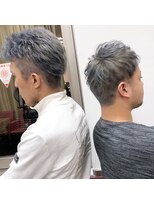 ラル(Lull)&nbsp;二人ともカットしてアッシュシルバーに染めたよ/ケアブリーチ