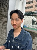 カットダウンパーマカルマショートスーパー中学生岡山南中央町