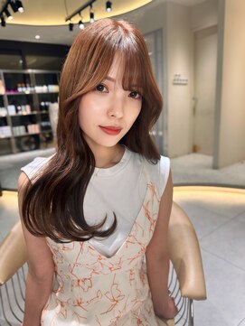 ロンドメリア 天神大名店(Lond Melia) デザインカラー/レイヤーカット/ウェットヘア/オリーブベージュ