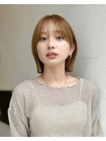 ミィ 表参道(mee.)&nbsp;前髪/アンブレラカラー/こなれミディ/イメチェン/ウェーブパーマ