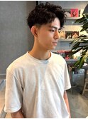 ツイストスパイラルパーマ ツーブロック アップバング10代20代