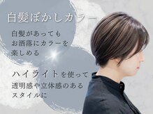 ニカイ(2F)の雰囲気（気になる白髪も白髪ぼかしでおしゃれに[ハイライト/ショート]）