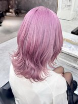 リル ラウム 原宿(LiL Raum)&nbsp;ウルフカット×ラベンダーピンク