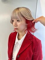 アニュー(A'nyu)&nbsp;ホワイトベージュケアブリーチルーツカラーエンドカラーインナー