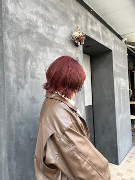 アオゾラヘアーカミノウラ(AOZORA HAIR kaminoura) チェリーレッド/ピンクブラウン/レッドブラウン