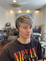 ヘアーサロンテン モトアザブ(hair salon Ten motoazabu)&nbsp;MEN’S HAIR/ブルーブラック/フェザーパーマ/麻布十番