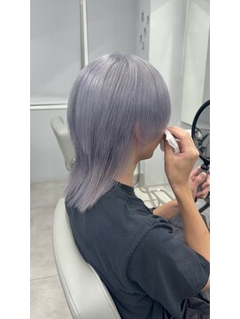 ポプルス(popls) メンズウルフ/ウルフカット/マッシュウルフ/アッシュブルー