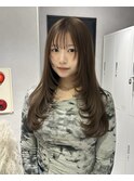 顔まわりレイヤー/レイヤーカット/フェイスレイヤー/ロング