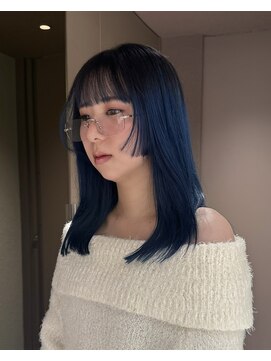 メゾンマイル 恵比寿(maison mile) #ブリーチなしダブルカラー#ワインレッド#ボルドーカラー#前髪