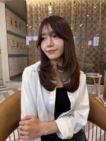 ロンドアベニール 北千住(Lond avenir)&nbsp;オリーブグレー/韓国風巻き/レイヤーカット/髪質改善/縮毛矯正