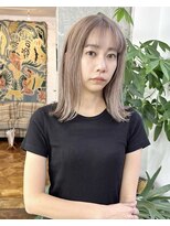 アペロ 柏(Apero)&nbsp;ブリーチ/くすみベージュ/ボブ/ホワイトベージュ/柏美容室