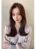 暗髪×髪質改善で憧れのツヤ髪に♪ワンカールセミロング