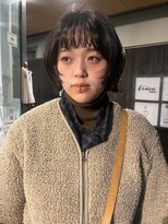 ソワンドゥブレスココ 京都店(soin de brace coco.)&nbsp;ミニボブ×シアーブラック