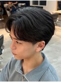千葉駅MEN’S/波巻きツイストスパイラル/刈り上げセンターパート