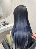 青黒 アンブレラカラー Y
