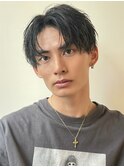 清潔感/ビジネスショート/センターパート/ソフトツイストパーマ