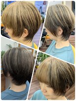 クリア 美容室&nbsp;耳かけウルフショート☆ハイライト