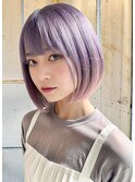 ラベンダー/ホワイトラベンダー/ダブルカラー/ハイトーンカラー