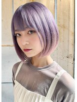 メンズサロン エノア 銀座店(ENORE)&nbsp;ラベンダー/ホワイトラベンダー/ダブルカラー/ハイトーンカラー