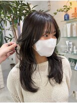 ヘアー アイス カンナ(HAIR ICI Canna)&nbsp;暗髪カラー/オリーブカラー/透明感カラー/韓国カラー/春カラー