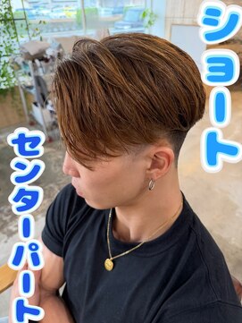 サロン(SALON) ショートセンターパート　メンズ