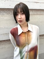 ドルセプラタ(Dulce plata) 【kaN.】外ハネタッセルボブ×オリーブグレー×顔周りレイヤー