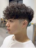 調布メンズパーマツイストスパイラルパーマ波巻きパーマツイスパ