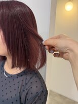 カシェ キョウマチ(cashe’e)&nbsp;チェリーピンク/松阪美容室/20代／10代/