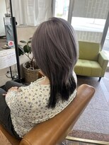 アート(art)&nbsp;レイヤースタイルにブリ－チオンカラ－でバイオレットに