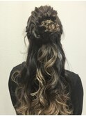 CIEN by ar hair 杉本希/編み込みでお花ハーフアップ☆