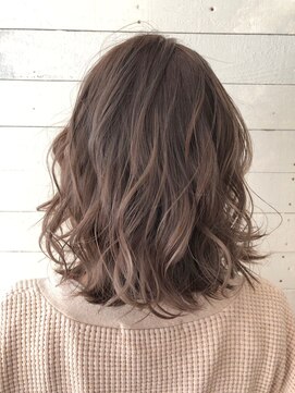 ルノン フィージュ(LUNON fieju) 【LUNON fieju】ミルキーベージュ×ゆるふわ外ハネ