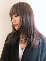 ノク(nok)&nbsp;パルージュ_オリーブベージュレイヤーカットウェットヘア