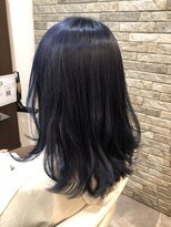 ジェムヘアー(J'aimeHair) ダブルブリーチ×ディープブルーカラー