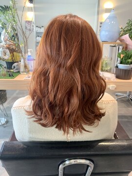 ボンド(hair salon bonD) アデクシーカラーオレンジベージュ『20代30代40代髪質改善』