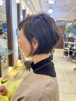 ヘアアーク(HAIR arc)&nbsp;ショートボブ#京成大久保#京成津田沼#奏の杜#オリーブグレージュ