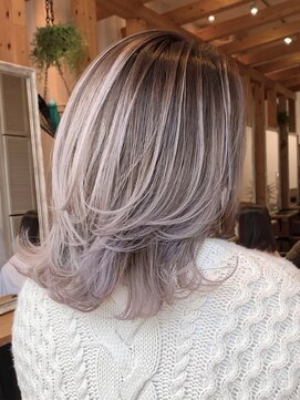 リード バイ ラグーン(LEAD by LAGOON) ミルクティーベージュダブルカラーケアブリーチバレイヤージュ