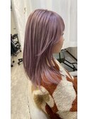 『京都 ルーナヘアー』ラベンダーピンク ブリーチ 草木真一郎
