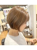 白髪ぼかしハイライト