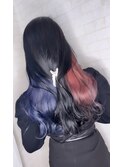 【Blue×Pink】インナーカラー