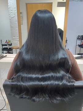 ブレンド 渋谷(BLend) グレージュマチルダボブインナーグレージュ 前髪ブルーブラック