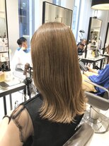 ネオリーブギンザ 銀座店(Neolive GINZA)&nbsp;ブリーチなしダブルカラー　シナモンベージュカラー　(銀座)