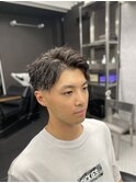 ベリーショート/ダークアッシュ/ニュアンスパーマ/韓国マッシュ