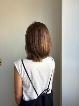 トゥットヘアー(Tutto hair) ナチュラル☆ショコラアッシュヘイリーボブ20代30代深みレッド