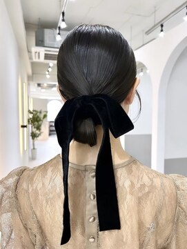 ジーナ 渋谷本店(Zina) 【Zina宮益坂店】キレイめモードに☆タイトクロスアレンジ