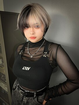 キバ(kva) ▽□□▽ショートウルフ×デザインカラー