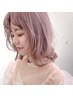 【ケアWカラー☆】カット+ケアブリーチ付きダブルカラー+3stepTR