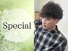 【7/15まで新規限定】メンズカット+パーマ　￥9900