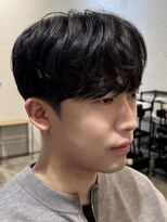 韓国マッシュシャドウパーマフェザーパーマダウンパーマ
